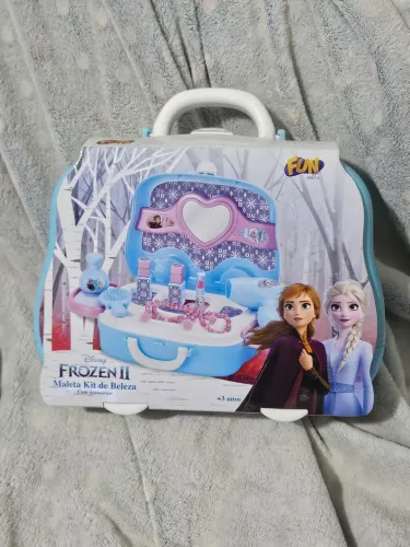 Maleta Frozen 2 Infantil Kit Beleza com Acessórios