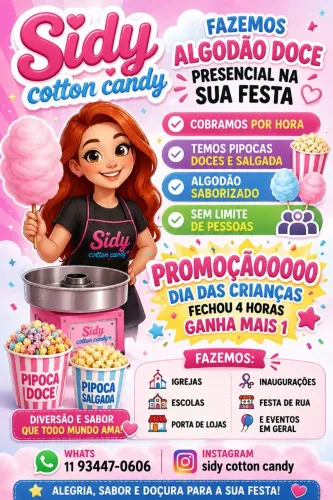 Algodão doce presencial