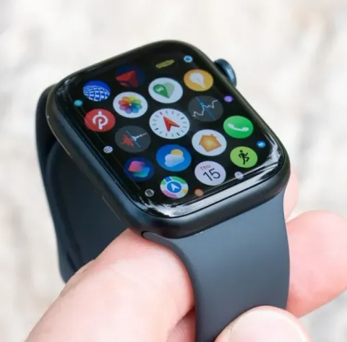 Apple Watch Série 8 45mm 32GB GPS, A prova D'água, Novíss, Caixa, Nota, Garantia