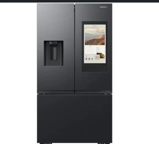 Samsung Family Hub RF27 564L Black Inox - Tela Inteligente e Dispenser