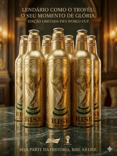 Garrafa Budweiser Copa 2014 473ml