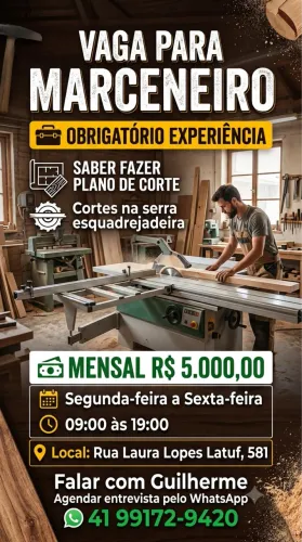 Vaga Marceneiro