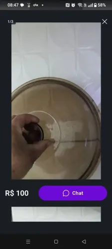 Tampa de vidro pra leiteira