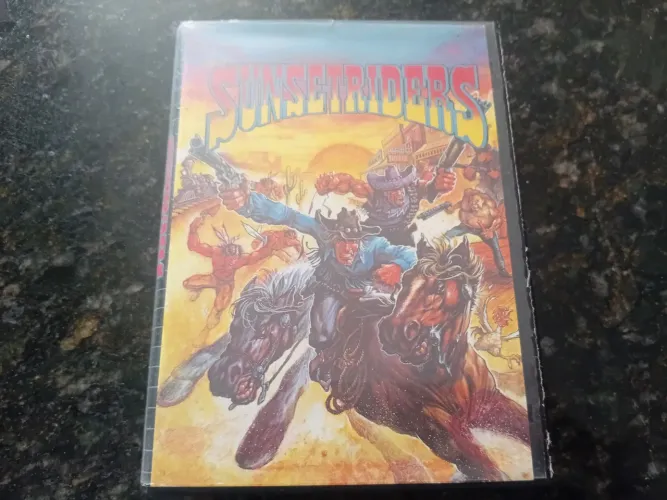 Sunset Riders com capa de locadora - Mega Drive!