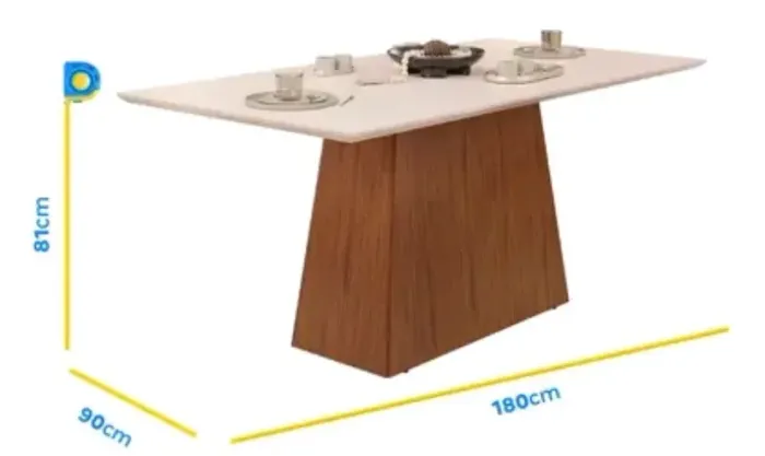 Mesa 6 cadeiras mocambinho
