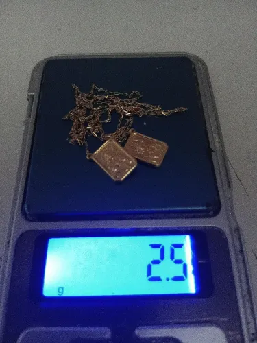 Escapulario ouro 18K750