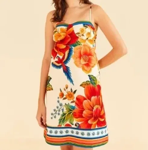 Vestido curto Farm- M
