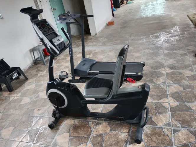 Bicicleta ergométrica + esteira elétrica