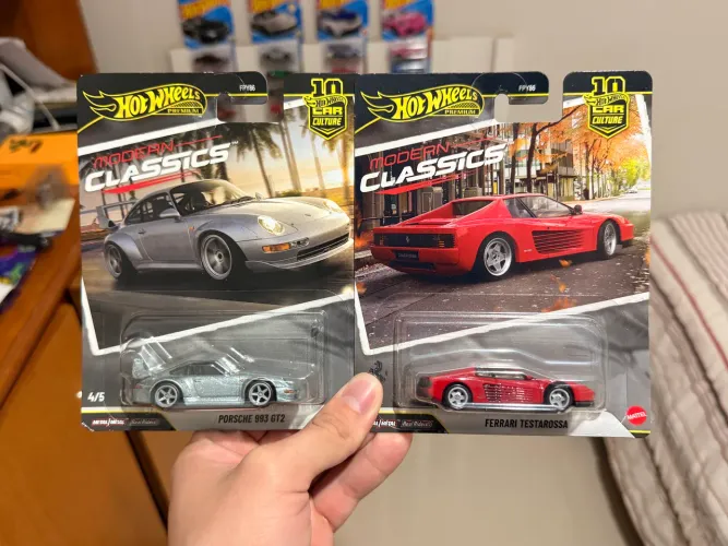 Kit hot wheels premium Porsche 993 Gt2 + Ferrari testarossa