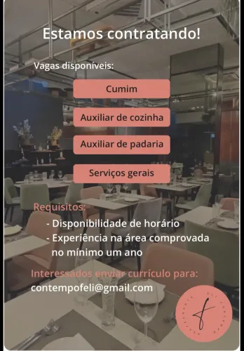 ESTAMOS CONTRATANDO! | Feli Restaurante