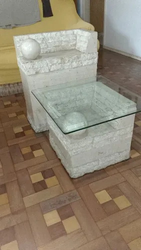 Mesa de centro e de canto.