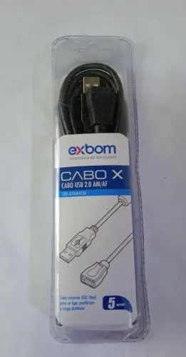 Cabo X USB 2.0  Extensor  5 Metros