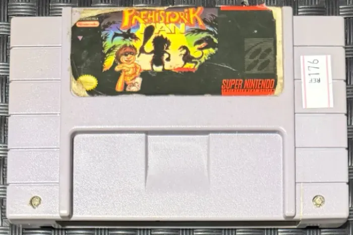 Prehistorik Man Original SNES Super Nintendo PCB Original