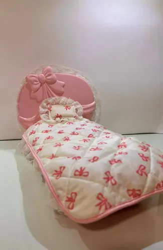 Cama laços e rosas Barbie 