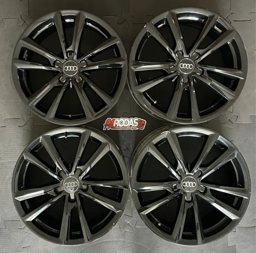 RODAS ORIGINAIS AUDI A3 2016 5X112 ARO 17 BLACK PIANO