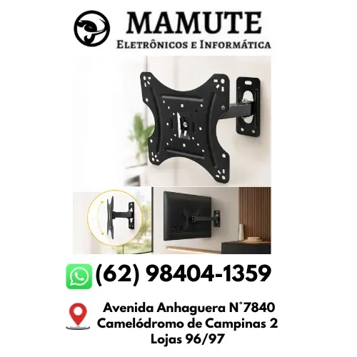 Suporte Tv Monitor Bi-articulado Tv Led Lcd De 14 Até 42 Vesa