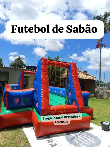 Pula pula, piscina de bolinha, Futebol de sabão, Algodão Doce, *