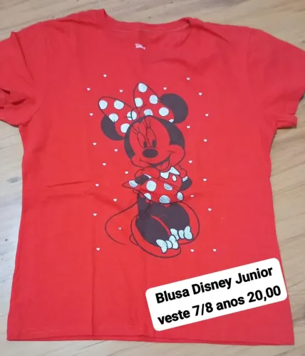 Blusa Disney Junior veste 7/8 anos