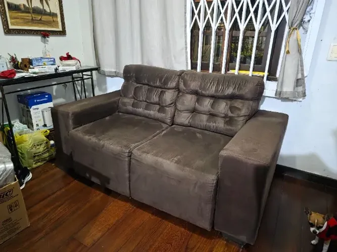 Sofás em Suede Retráteis de 2 e de 3 Lugares | Retirada via Comprador