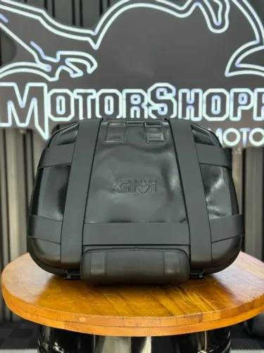 BAÚ TOP CASE GIVI TREKKER 52 LITROS PRETO COM BASE E360 MONOKEY