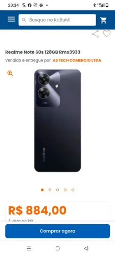Vendo um Realme note 60s, negociação whatsapp *.