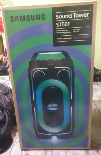 Caixa de Som Samsung SoundTower MX-ST50F Preto 240W Bluetooth (Nova e lacrada) 18H Bateria
