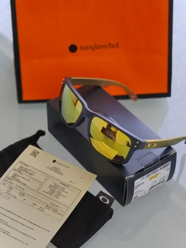 Oakley Holbrook Prizm 24k Polarized Lenses Matte Carbon Frame Óculos