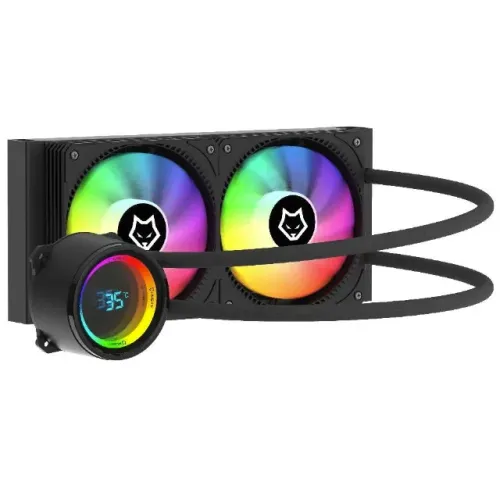 Water Cooler Husky Glacier, Iluminação ARGB, 240mm, AMD e Intel, Preto, 12x 23,69