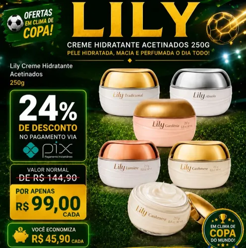 Promoção Creme Hidratante LILY