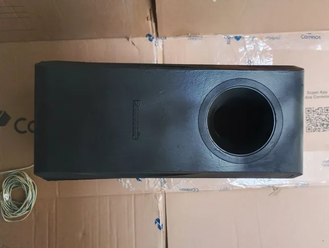 caixa subwoofer home theater Panasonic 