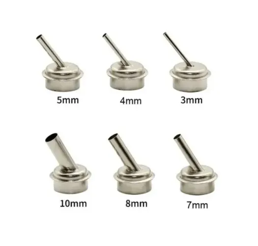 Kit 6 Bicos Curvados Estação Retrabalho Quick 861DW, Sugons 8610, Best 863 (99995.9905 zap
