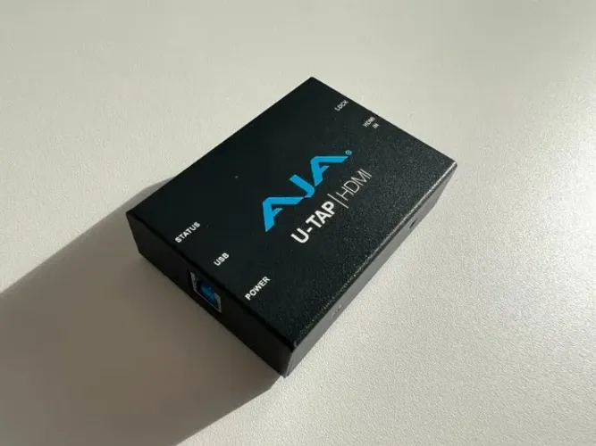 AJA U-TAP Capturadora Profissional 4K HDMI USB (Praticamente Nova)