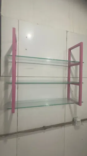 Vendo conjunto de prateleira de parede com vidro temperado