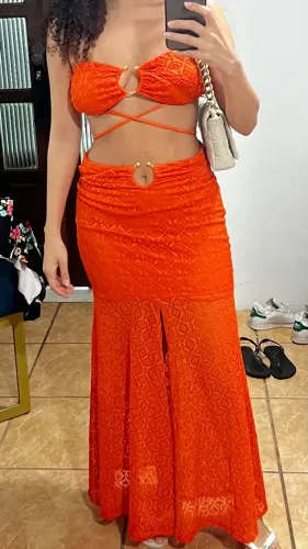 Conj laranja verão 