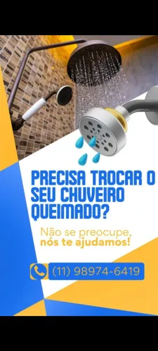 Instalação de Chuveiro elétrico / eletrônico / digital