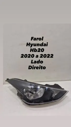Farol Hyundai HB20 2020 2021 2022 Lado Direito