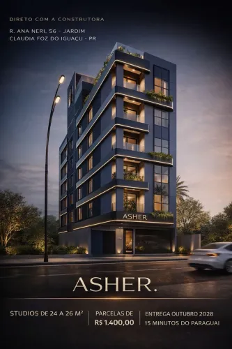 Studios a venda Edifício ASHER