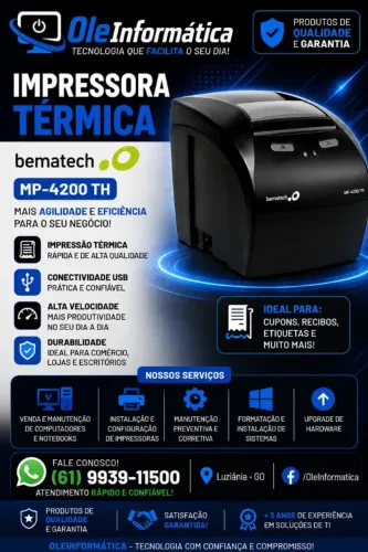 IMPRESSORA TERMICA BEMATECH