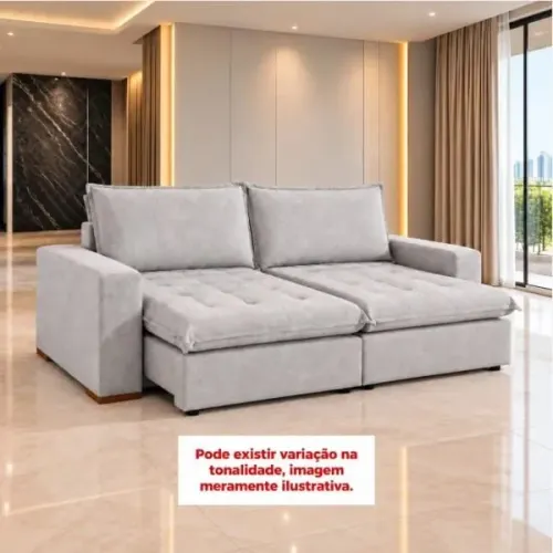 Sofa cama.2.40cm linho Saturno D33
