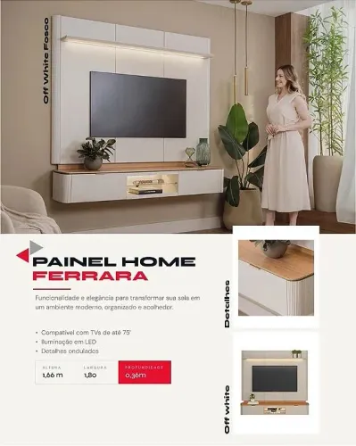 PAINEL HOME FERRARA. MEDIDAS 1.66x1.80