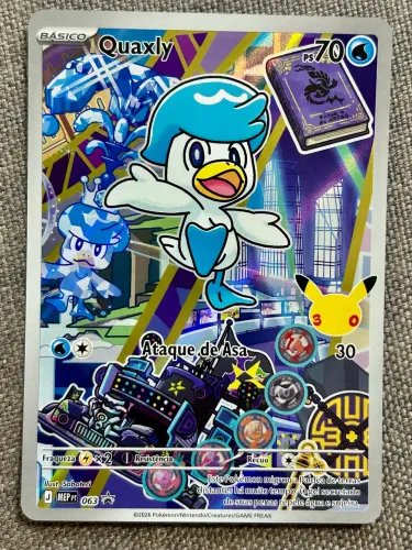 Carta Pokémon Quaxly 30 anos