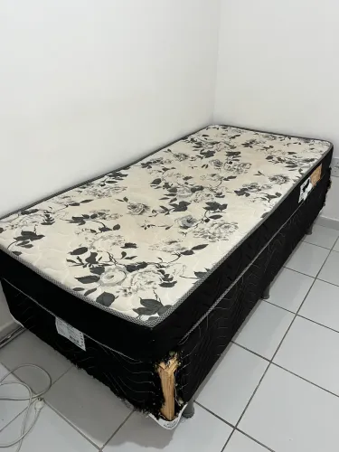 Conjunto cama solteiro box
