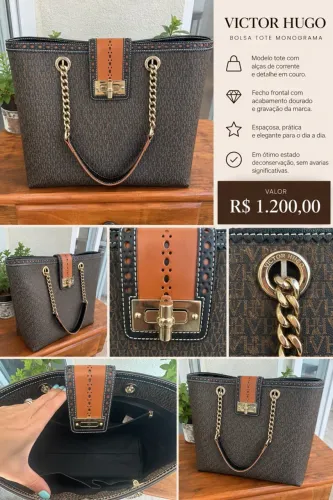 Bolsa victor hugo volpa tote canvas