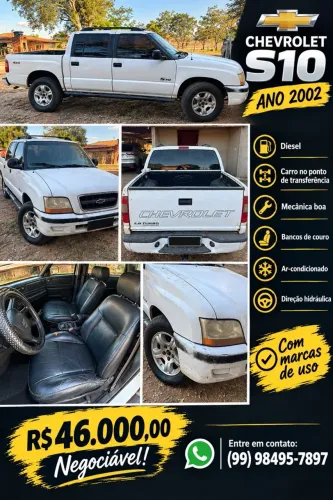 Chevrolet S10 Pick-up STD 2.8 4X4 CD TB Int.dies. 2002