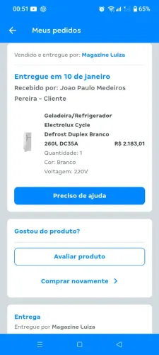Geladeira Electrolux Cycle Defrost 260L Super Freezer Duplex Branca DC35
