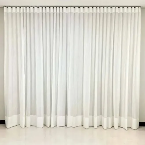 Cortina com varão trilho sob medida 