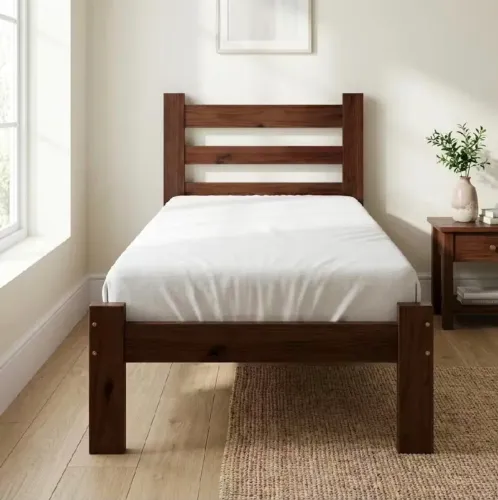 Cama madeira maciça solteirão