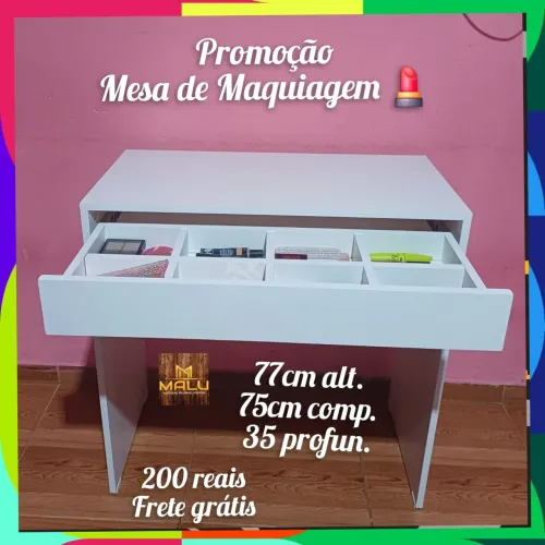 Promoção mesa de maquiagem