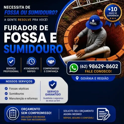 Furador de Fossas, sumidouros, baldrames e escavação manual.