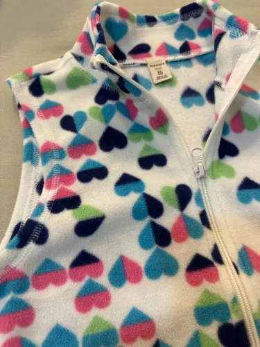 Colete Fleece Corações - OLD NAVY - Etiqueta XL 14 anos